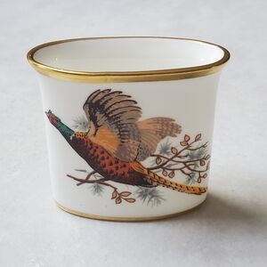 Hammersley & Co Bone China Pheasant Cigarette Toothpick Holder Made England